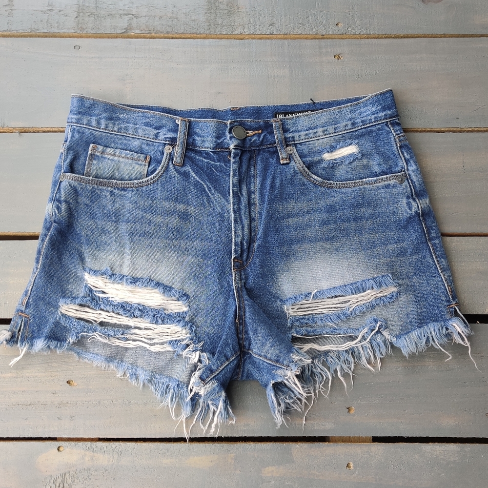 BLANKNYC High Rise Jeans Shorts, size 28